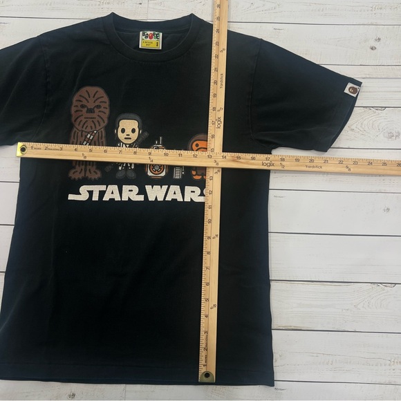 A Bathing Ape x Star Wars Republic Tee - Black Sz Small - Picture 5 of 9